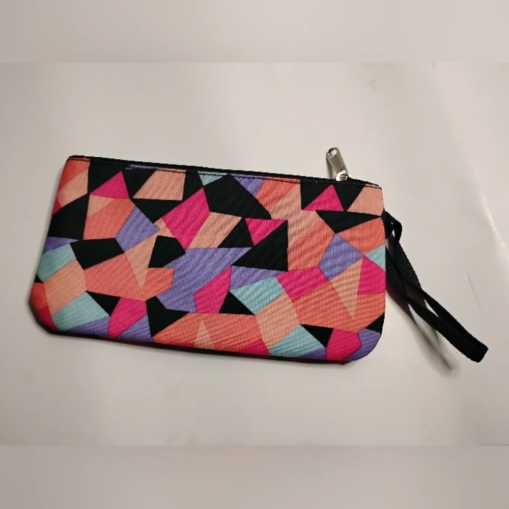 Colorful Geometric Cosmetic Clutch